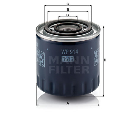 WP 914 oil filter