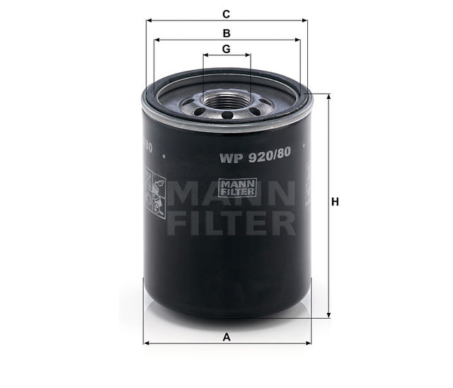 WP 920/80 oil filter