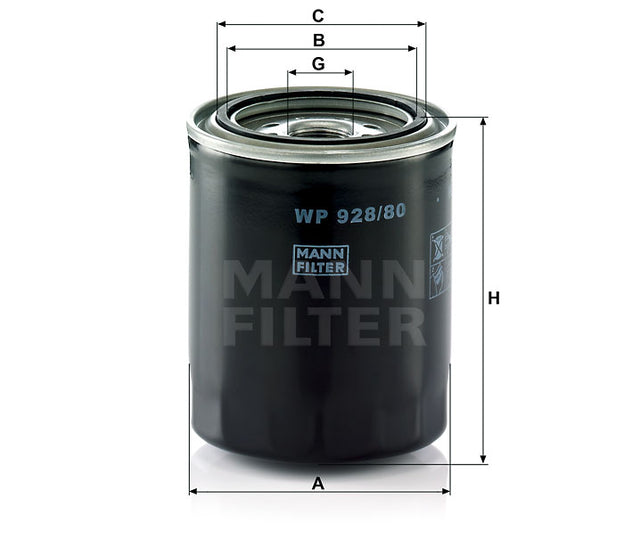 WP 928/80 oil filter