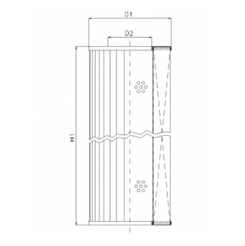 WT1075 hydraulic filter element
