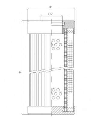 WT1188 hydraulic filter element