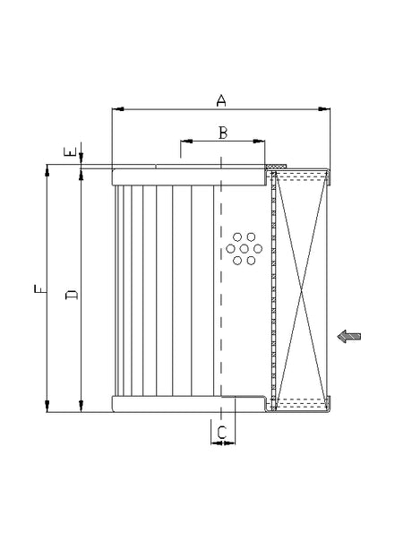 WT1218 hydraulic filter element