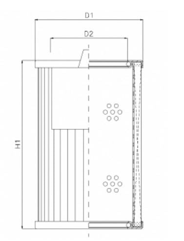 WT1281 hydraulic filter element