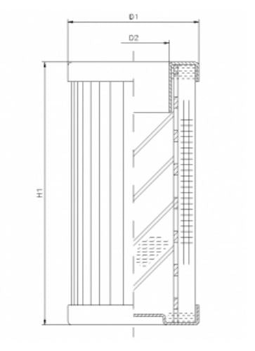 WT1432 hydraulic filter element