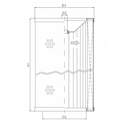 WT1460 hydraulic filter element