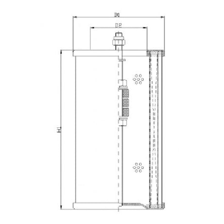 WT1469 hydraulic filter element