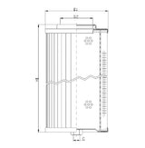 WT1470 hydraulic filter element