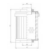WT1582 hydraulic filter element