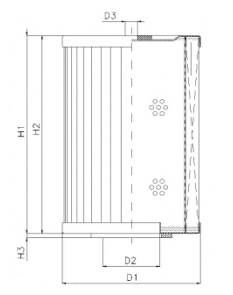 WT158 hydraulic filter element