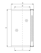 WT1592 hydraulic filter element