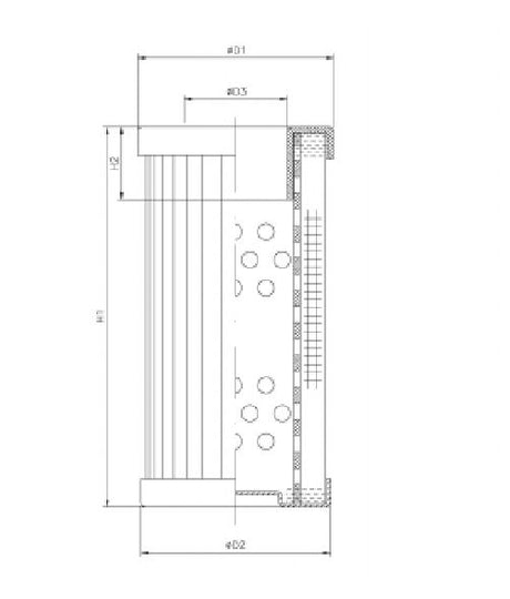 WT1617 hydraulic filter element
