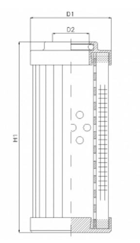 WT1634 hydraulic filter element