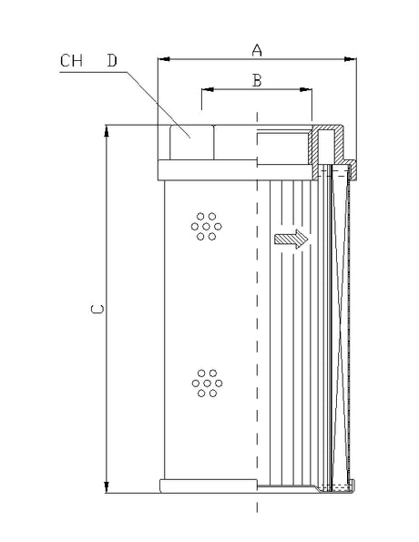 WT1665 suction strainer