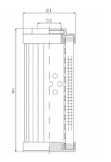 WT1695 hydraulic filter element