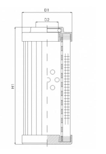 WT1695 hydraulic filter element