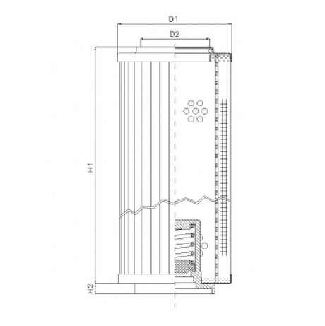 WT1748 hydraulic filter element