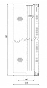 WT1793 hydraulic filter element