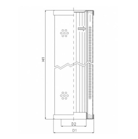 WT1839 hydraulic filter element