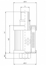 WT1843 hydraulic filter element
