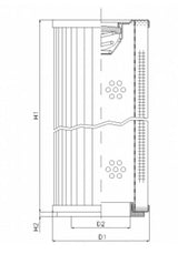 WT1852 hydraulic filter element