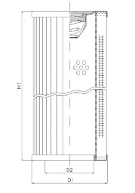 WT1856 hydraulic filter element