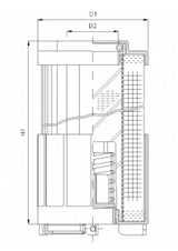 WT1891 hydraulic filter element