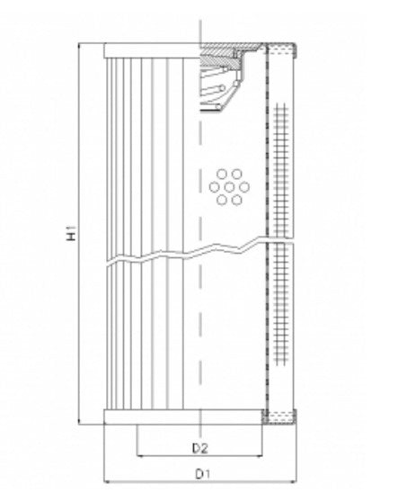 WT1912 hydraulic filter element