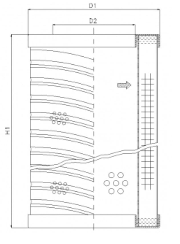 WT1968 hydraulic filter element
