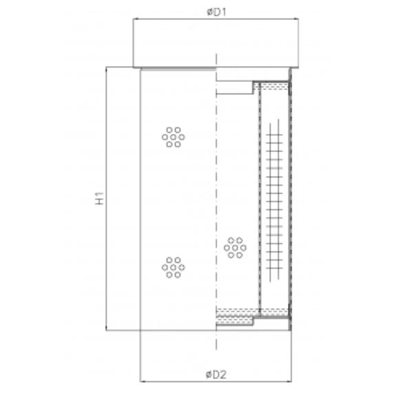 WT1971 hydraulic filter element