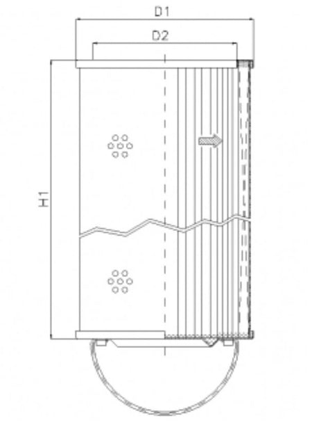 WT2051 hydraulic filter element