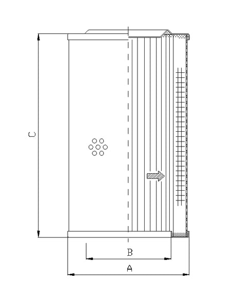 WT284 hydraulic filter element