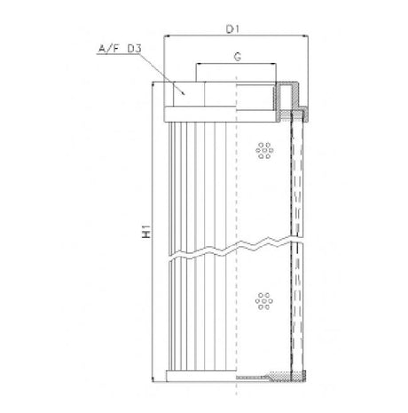 WT338 hydraulic filter element