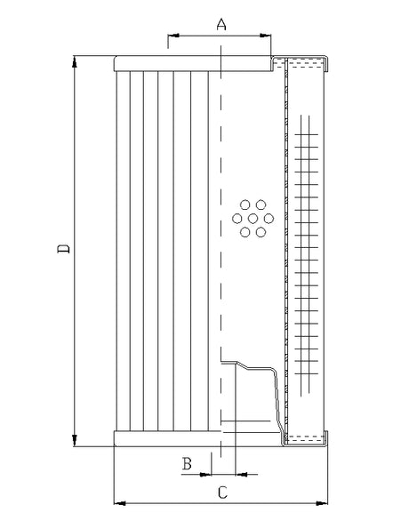 WT527 hydraulic filter element