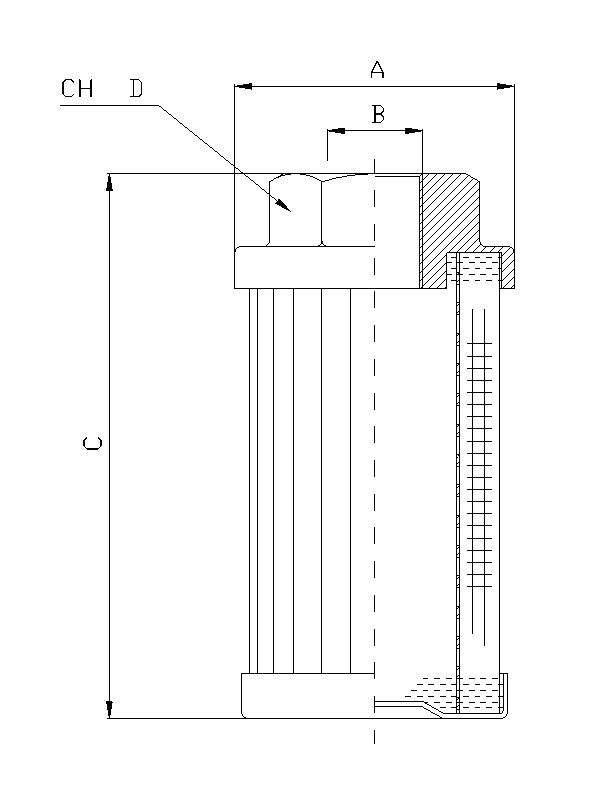 WT667 hydraulic filter element