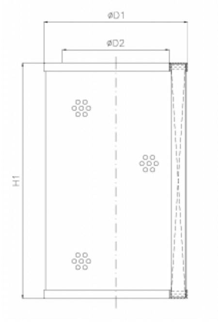 WX237 hydraulic filter element