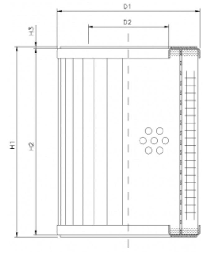 WX257 hydraulic filter element