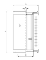 WX312 hydraulic filter element