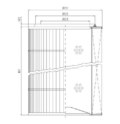 WX356 hydraulic filter element