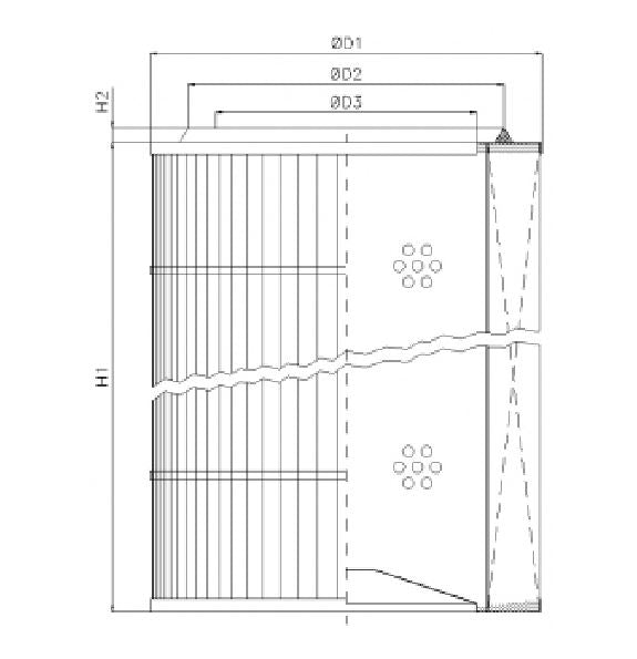 WX356 hydraulic filter element