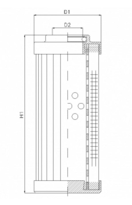 WX362 hydraulic filter element
