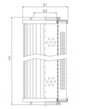 WX480 hydraulic filter element