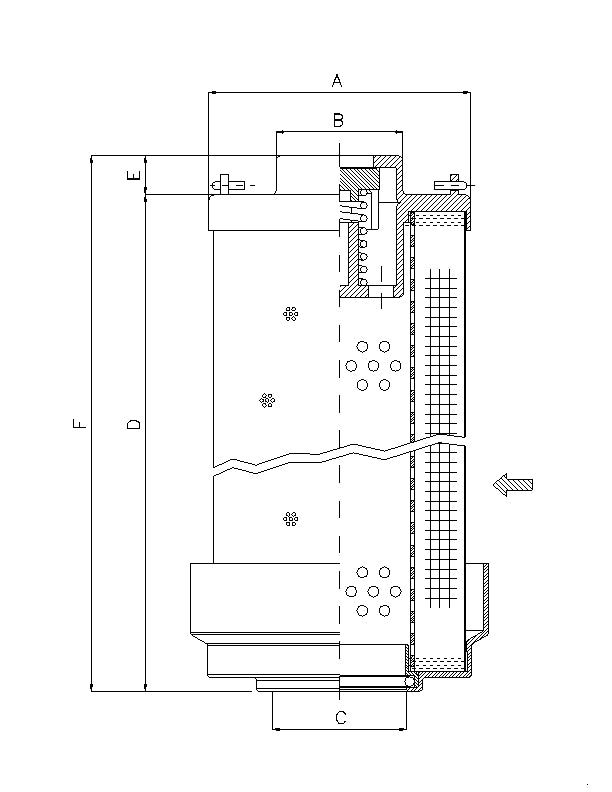 WX521 hydraulic filter element