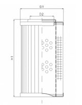 XD040T100AV hydraulic filter element