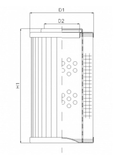 XD040T100AV hydraulic filter element