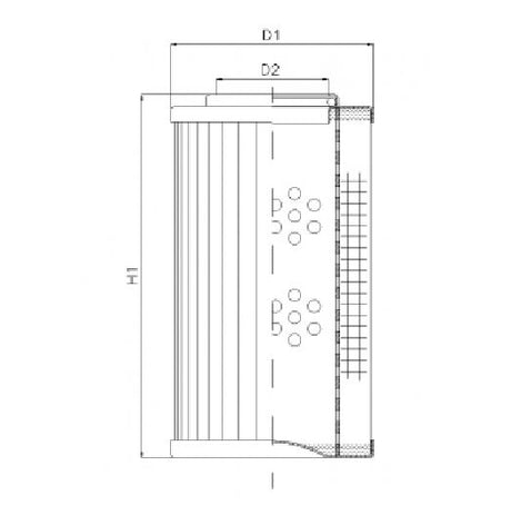 XD040T250AV hydraulic filter element