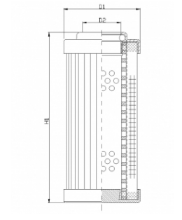 XD040T25BV hydraulic filter element
