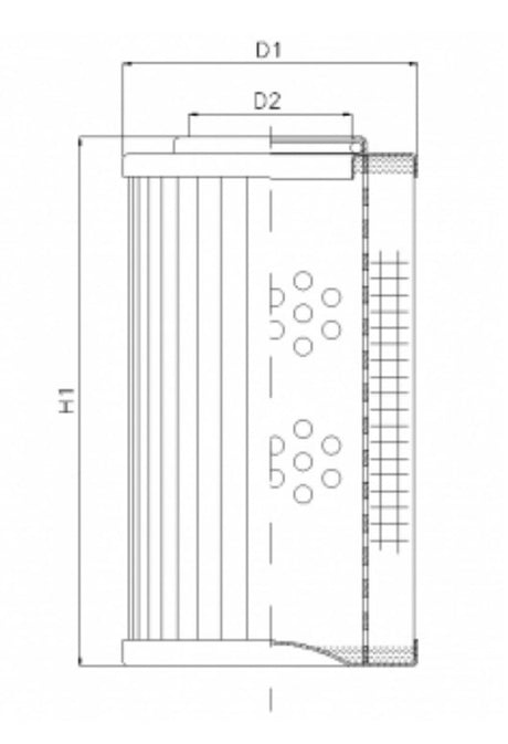 XD040T60AV hydraulic filter element