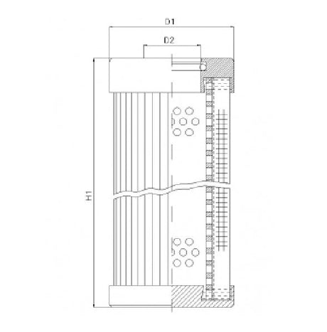 XD160T100B hydraulic filter element