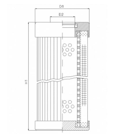 XD250T40BV hydraulic filter element