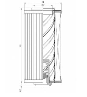 XD400G03AV/3 hydraulic filter element